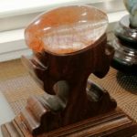 レッドルチル 天珠型鑑賞石